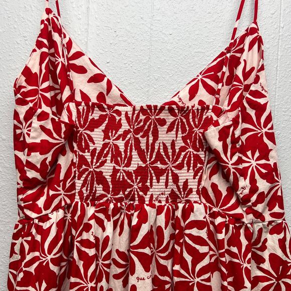 H&M Floral Maxi Dress Womens  XXL Vacation Coastal Beachy Cruise 100% Cotton - Picture 7 of 13